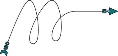 Doodle Dekoratif Ok Çizimi