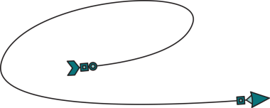 Doodle Dekoratif Ok Çizimi