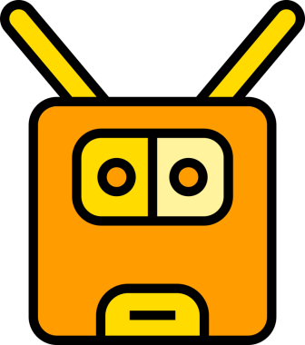 Çizgi Robot Baş Simgesi