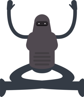 İnsansı Robot Karakteri Çizgi Film Çizimi