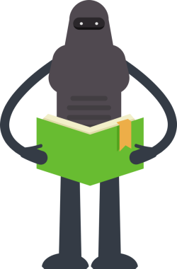 İnsansı Robot Karakteri Çizgi Film Çizimi