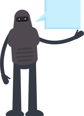 İnsansı Robot Karakteri Çizgi Film Çizimi