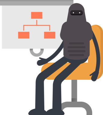 İnsansı Robot Karakteri Çizgi Film Çizimi