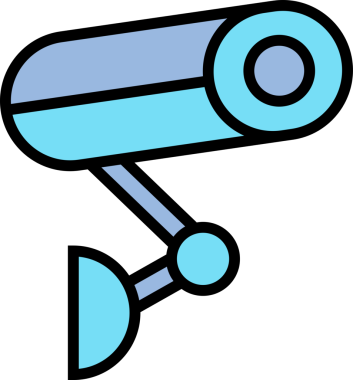 Güvenlik kamera simge tasarlamak