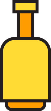 Viski Şişe Simgesi İllüstrasyonu