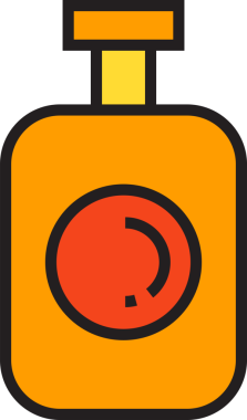 Viski Şişe Simgesi İllüstrasyonu