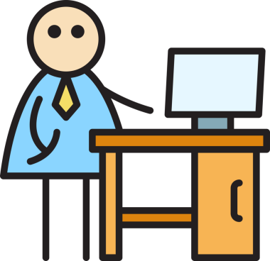 İşadamı Masaüstü Çubuğu Figürü üzerinde çalışıyor