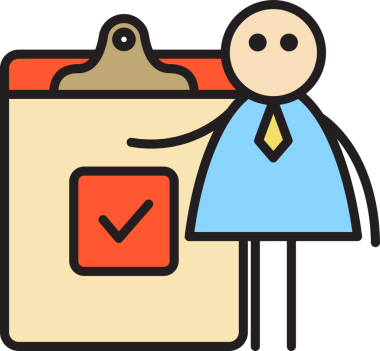 İşadamı ve İşaretli Pano Çubuk Şeklini Kontrol Et