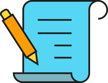 Belge ve Kalem Simgesi Clipart