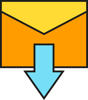 Gelen E- posta Simgesi Clipart