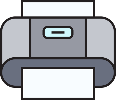 Yazıcı Simgesi İllüstrasyon Klibi