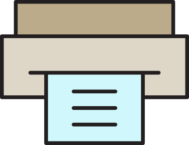 Yazıcı Simgesi İllüstrasyon Klibi