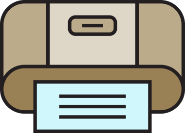 Yazıcı Simgesi İllüstrasyon Klibi