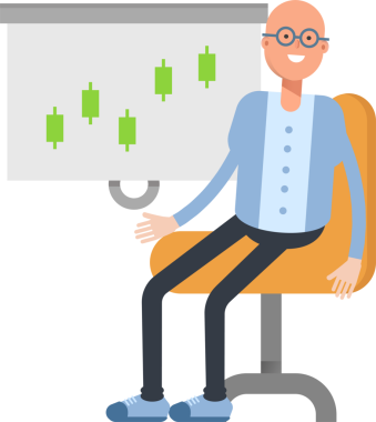 Kel Adam Karakteri Çizgi Film Çizimi