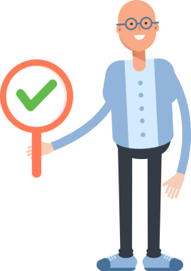 Kel Adam Karakteri Çizgi Film Çizimi