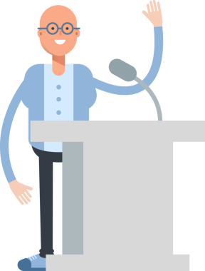 Kel Adam Karakteri Çizgi Film Çizimi