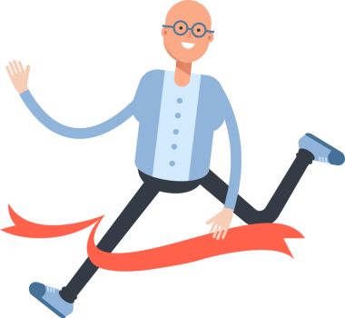 Kel Adam Karakteri Çizgi Film Çizimi