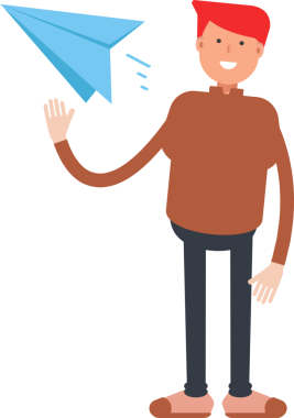 Çocuk karakter karikatür çizimi