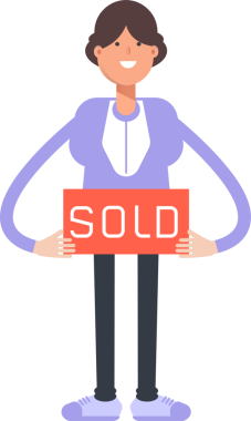 Kadın Karakteri Çizgi Film İllüstrasyonu