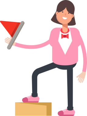 Kadın Karakter Tutma Bayrağı