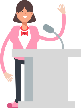 Podyumda Konuşan Kadın Karakteri