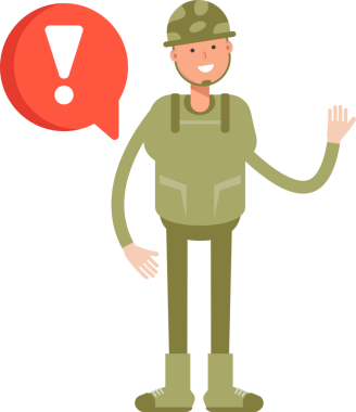 Asker Karakteri ve Hata İşareti