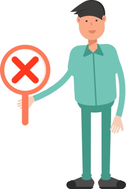 Erkek Karakteri Çizgi Film İllüstrasyonu