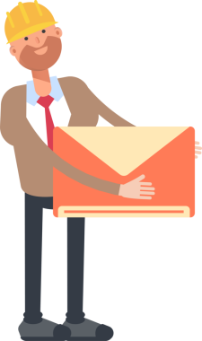 Mühendis Karakteri Bekleme Postası