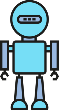 Çizgi Robot Karakteri Clipart