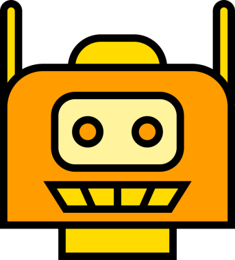 Robot Karakter Simgesi Clipart