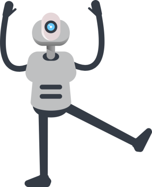 Robot Karakteri Rahatlatıcı Çizim