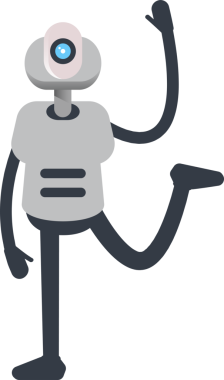 Robot Karakteri Rahatlatıcı Çizim