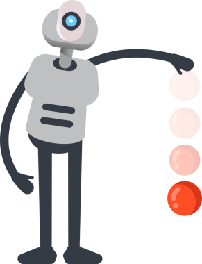 Robot Karakteri Atış Topu