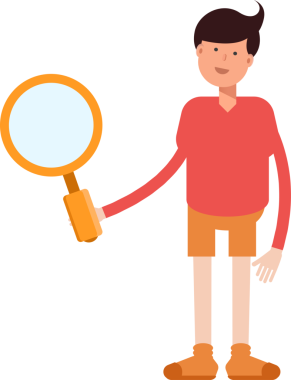 Erkek Öğrenci Karakteri Çizimi