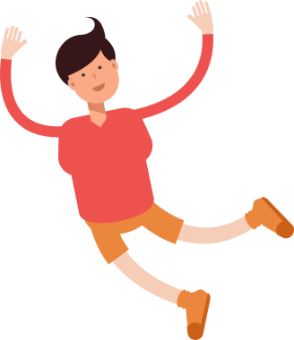 Erkek Öğrenci Karakteri Çizimi