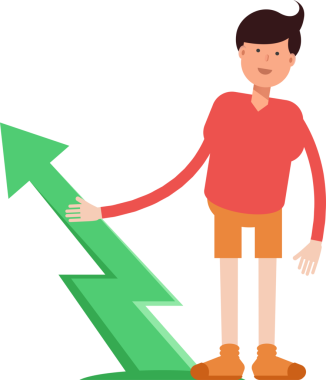 Erkek Öğrenci Karakteri Çizimi