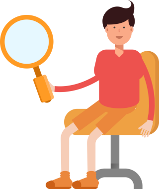 Erkek Öğrenci Karakteri Çizimi