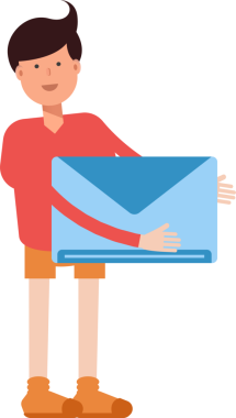 Erkek Öğrenci Karakteri Çizimi