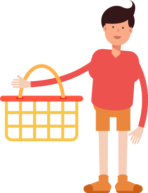 Erkek Öğrenci Karakteri Çizimi