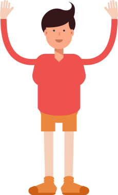 Erkek Öğrenci Karakteri Çizimi