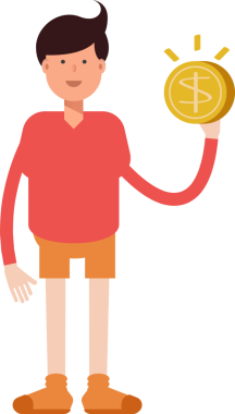 Erkek Öğrenci Karakteri Çizimi