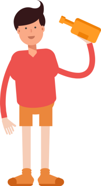 Erkek Öğrenci Karakteri Çizimi