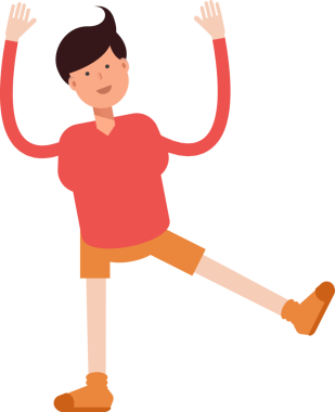 Erkek Öğrenci Karakteri Çizimi