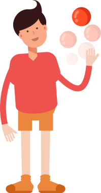 Erkek Öğrenci Karakteri Çizimi