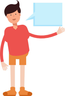 Erkek Öğrenci Karakteri Çizimi