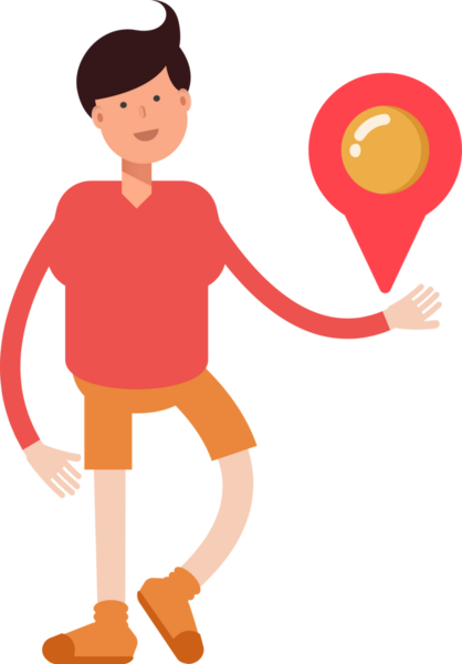 Erkek Öğrenci Karakteri Çizimi