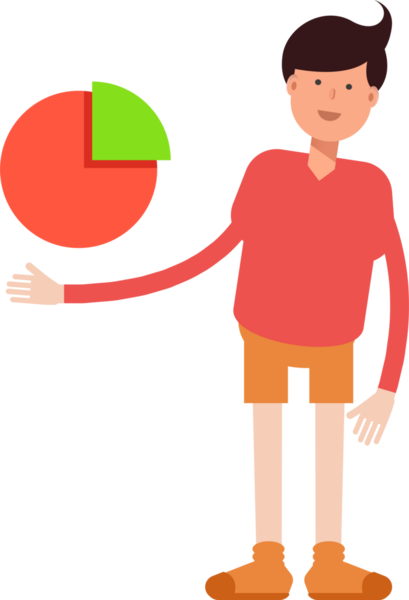 Erkek Öğrenci Karakteri Çizimi