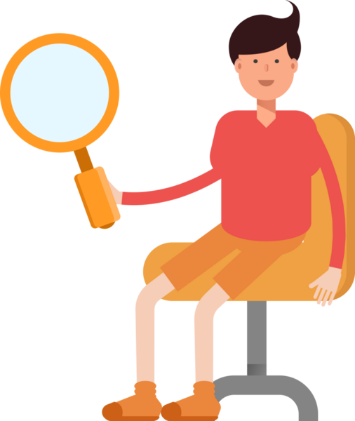 Erkek Öğrenci Karakteri Çizimi