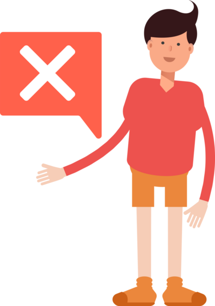 Erkek Öğrenci Karakteri Çizimi