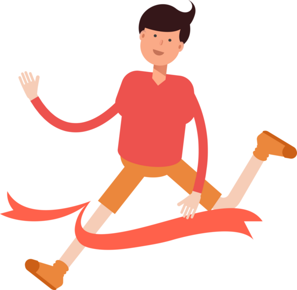 Erkek Öğrenci Karakteri Çizimi